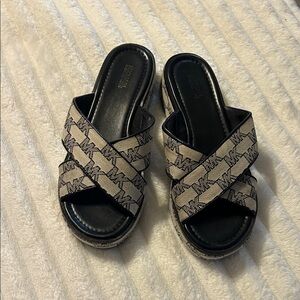 Michael Kors Logo Jacquard Jolie Espadrille Sandals
